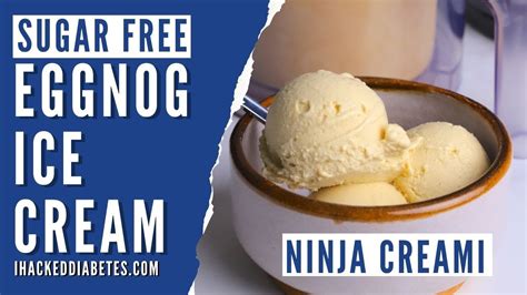 Sugar Free Eggnog Ice Cream Recipe Creamy Delight In The Ninja Creami