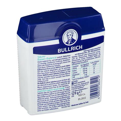 Bullrich S Ure Basen Balance Lutschtabletten Minzgeschmack St