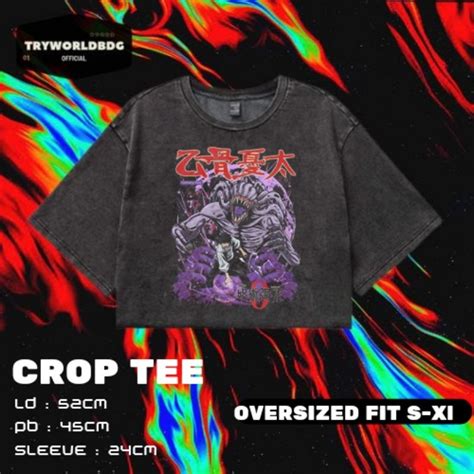 Tryworldbdg Official Yuta Okkotsu Crop Top Oversized