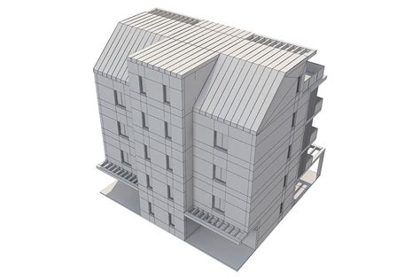 Apartment House 1 3d Model Cgtrader