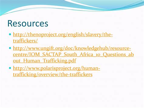 Human Trafficking Policy 2 Ppt