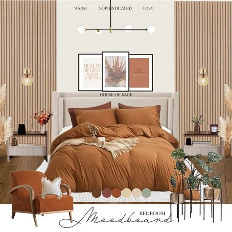 Warm and Cozy Burnt Orange Bedroom