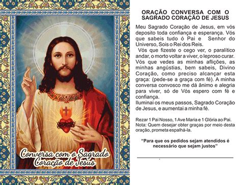 Ora O Conversa Sagrado Cora O De Jesus As Ltimas Promessas De