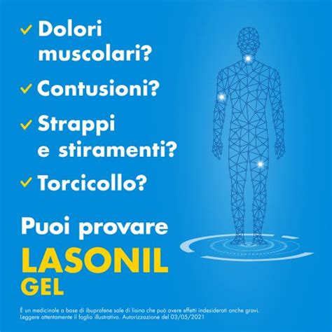 Lasonil Antidolore Ibuprofene Sale Di Lisina 10 Gel 50g