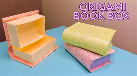 How To Make An Origami Book Box Youtube