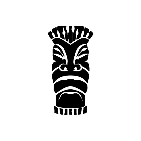 Silueta Del Icono Del Dolo Tiki Ilustraci N Simple De Un Cono De