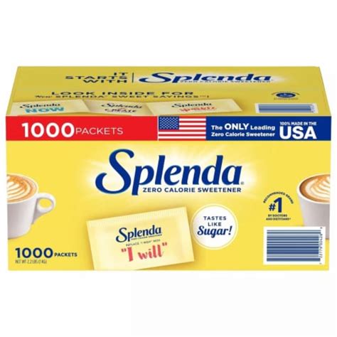 Splenda Zero Calorie Sweetener Packets 1 000 Count 1 Unit Smith’s Food And Drug