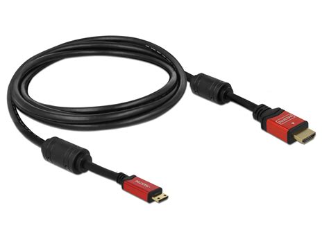 Cablu Hdmi La Mini Hdmi C Premium 3m Delock 84337