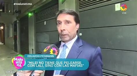 Sorpresiva e implacable crítica de Eduardo Feinmann a Javier Milei por