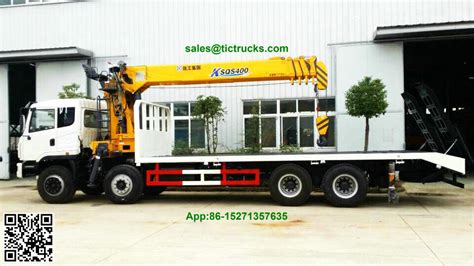 Dfl 8x4 Flatbed Truck Mounted Crane Xcmg Cranes 12 16tm Telescopic