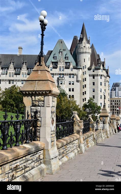 The Iconic Neo Gothic Fairmont Chateau Laurier Luxury Hotel In Downtown