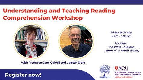 Understanding And Teaching Reading Comprehension Workshop Speld Nsw