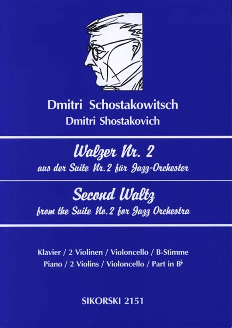 Walzer Nr 2 Von Dmitri Schostakowitsch Im Stretta Noten Shop Kaufen