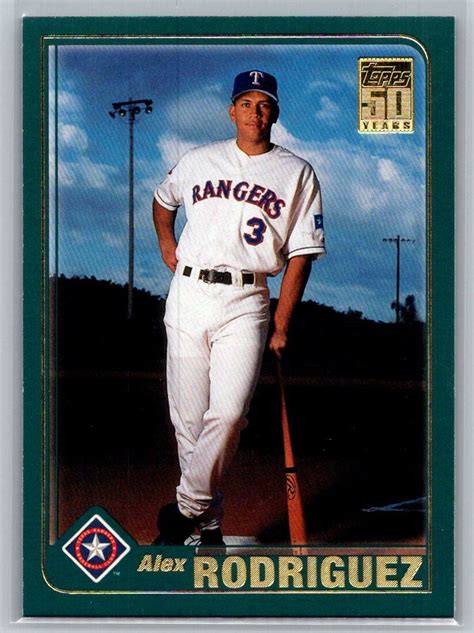 2001 Topps 50 Years 612 Alex Rodriguez Texas Rangers Baseball Card EBay