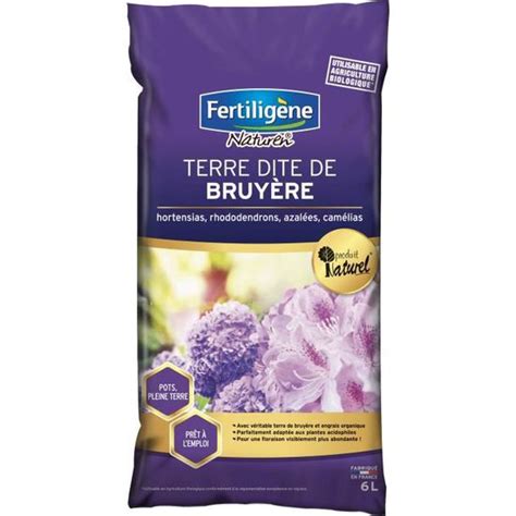 FERTILIGÈNE Terre dite de bruyère 6L Cdiscount Jardin