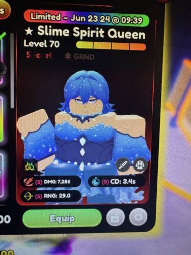 Slime Spirit Queen Rimuru Anime Defender Roblox Almighty Secret