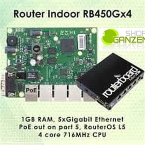 Jual Mikrotik Router Indoor RB450Gx4 Jakarta Pusat Ganzen Shop