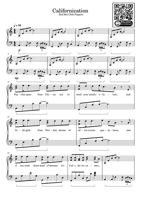 Californication Arr Eduardo By Red Hot Chili Peppers Sheet Music For