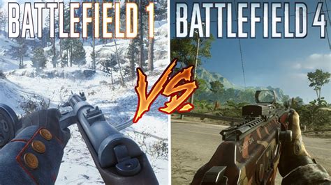 Battlefield 1 Vs Battlefield 4 Attention To Detail YouTube