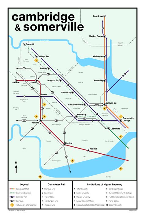 Cambridge & Somerville Map