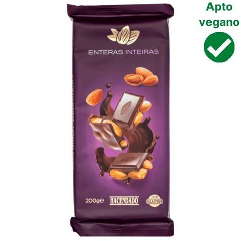 Chocolate Negro Con Almendras Mercadona Vegano Por Accidente Spain