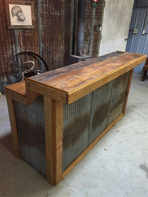 Large Rustic Barnwood Bar Diy Home Bar Home Bar Designs Wood Bars