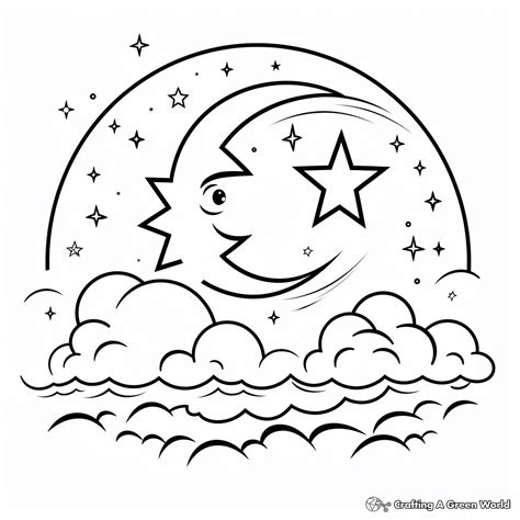 Nighttime Coloring Pages