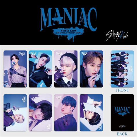 StrayKids Album MANIAC Concept Photo Stray Kids Official Card 8pcs/set ...