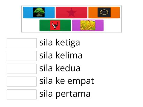 Menjodohkan Urutan Lambang Pancasila Match Up