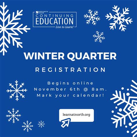 Continuing Education |Winter Quarter Registration Opens Nov 6th!