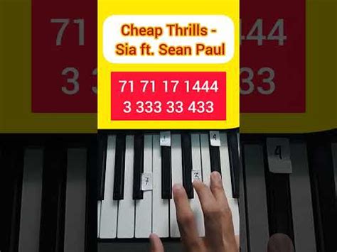 Cheap Thrills Sia Ft Sean Paul Piano Tutorial Tiktok Shorts Fyp