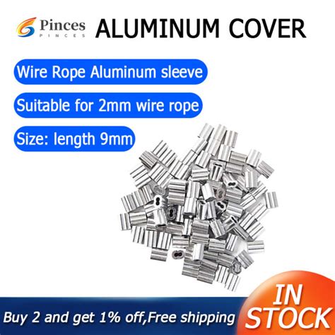 X Aluminum Crimping Loop Sleeve For Mm Diameter Wire Rope And Cable