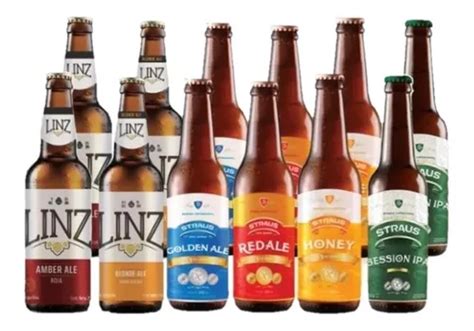 Combo X 12 Cerveza Sin Tacc Celíacos Straus Linz 355ml