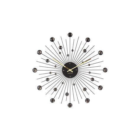 Karlsson Horloge Murale Sunburst Large Ka Bk Black