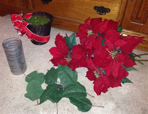 DIY Poinsettia Flower Arrangement - Love My DIY Home