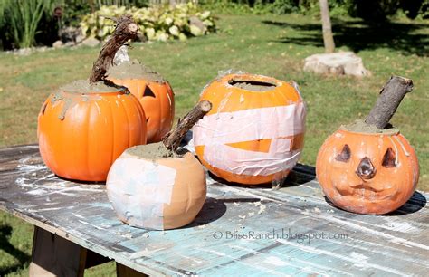 Bliss Ranch Quick Set Concrete Pumpkins