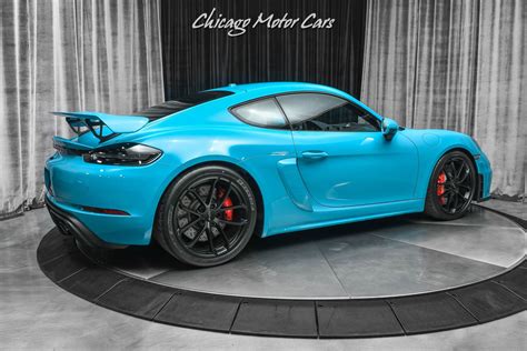 Used Porsche Cayman Gt Coupe Rare Miami Blue Only Miles