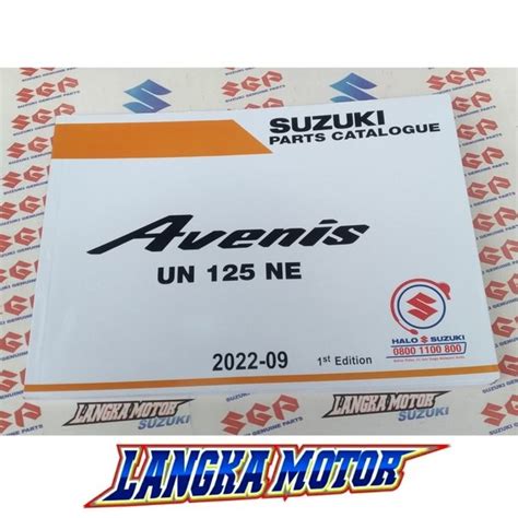 Jual Avenis Ori Sgp Buku Katalog Parts Suzuki Avenis Suzuki Genuine