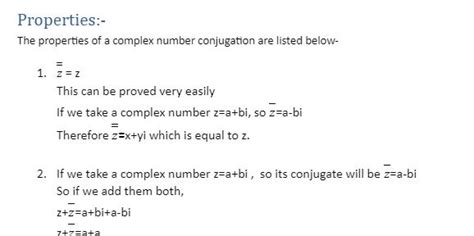 CONJUGATION OF COMPLEX NUMBERS