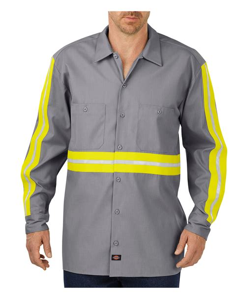 Enhanced Visibility Long Sleeve Work Shirt Dickies