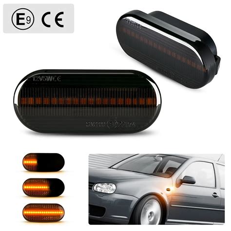 Luces Led De Posici N Lateral Para Coche Accesorio Con Lente Ahumada De