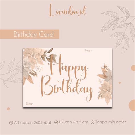 Jual Kartu Ucapan Greeting Card Gift Card Kartu Ucapan Ulang Tahun