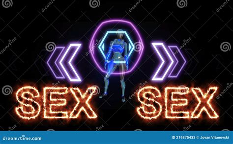 Word Sex Burning On Fire In Front Of Robot Who Stock Illustration Illustration Of Artificial