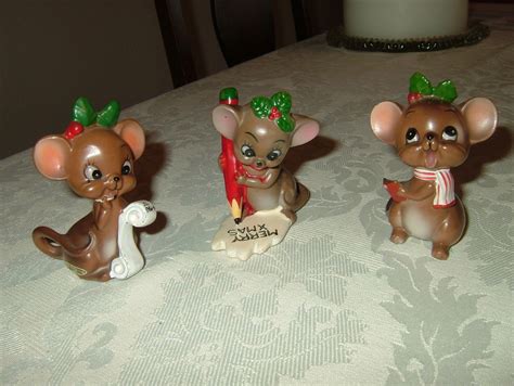 VINTAGE JOSEF ORIGINALS CHRISTMAS MICE SET OF 3! -- Antique Price Guide ...