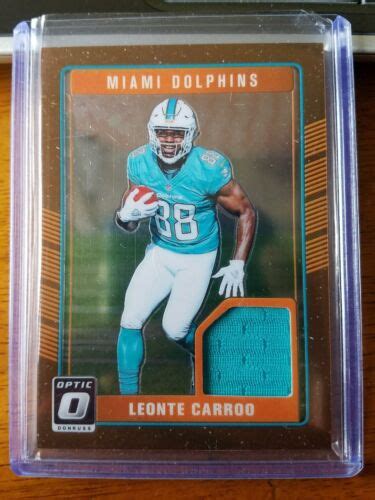 2016 Donruss Optic Rookie Threads Bronze DRT LC Leonte Carroo Miami