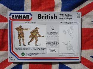 Emhar Em British Wwi Artillery With Pdr Gun Miniatuur Figuren