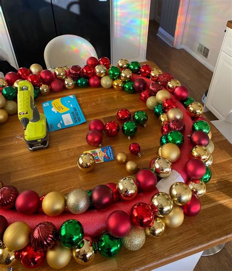 Diy Pool Noodle Christmas Wreath Once A Duckling