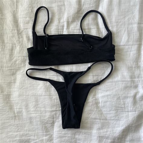 Glassons Bikini Black Set Size S 🤍 Never Worn Depop