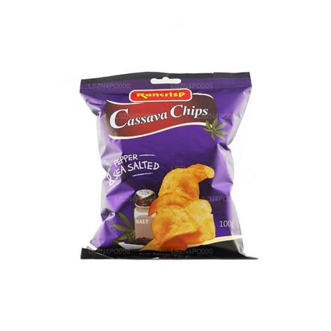 Cassava Chips Salt And Pepper 100g Lakpura Llc