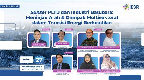 Sunset Pltu Dan Industri Batubara Meninjau Arah Dampak Multisektoral